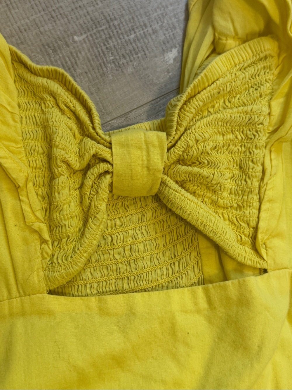 FARM Rio Yellow Maxi Dress with Ruffle Sleeves & Bow Front - Picture 8 of 10